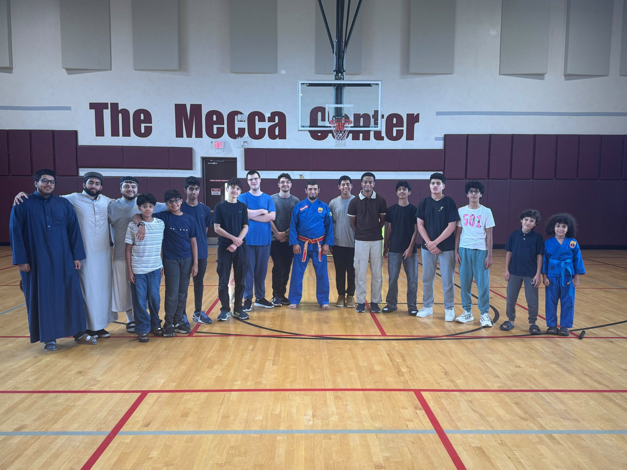 Mecca Center kids Vovinam class — group photo with Coach Redouane, Willowbrook IL